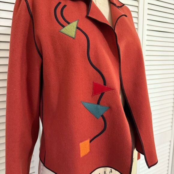 Beppa Vintage Red(pinkish) Wool Jacket - Picture 3 of 10